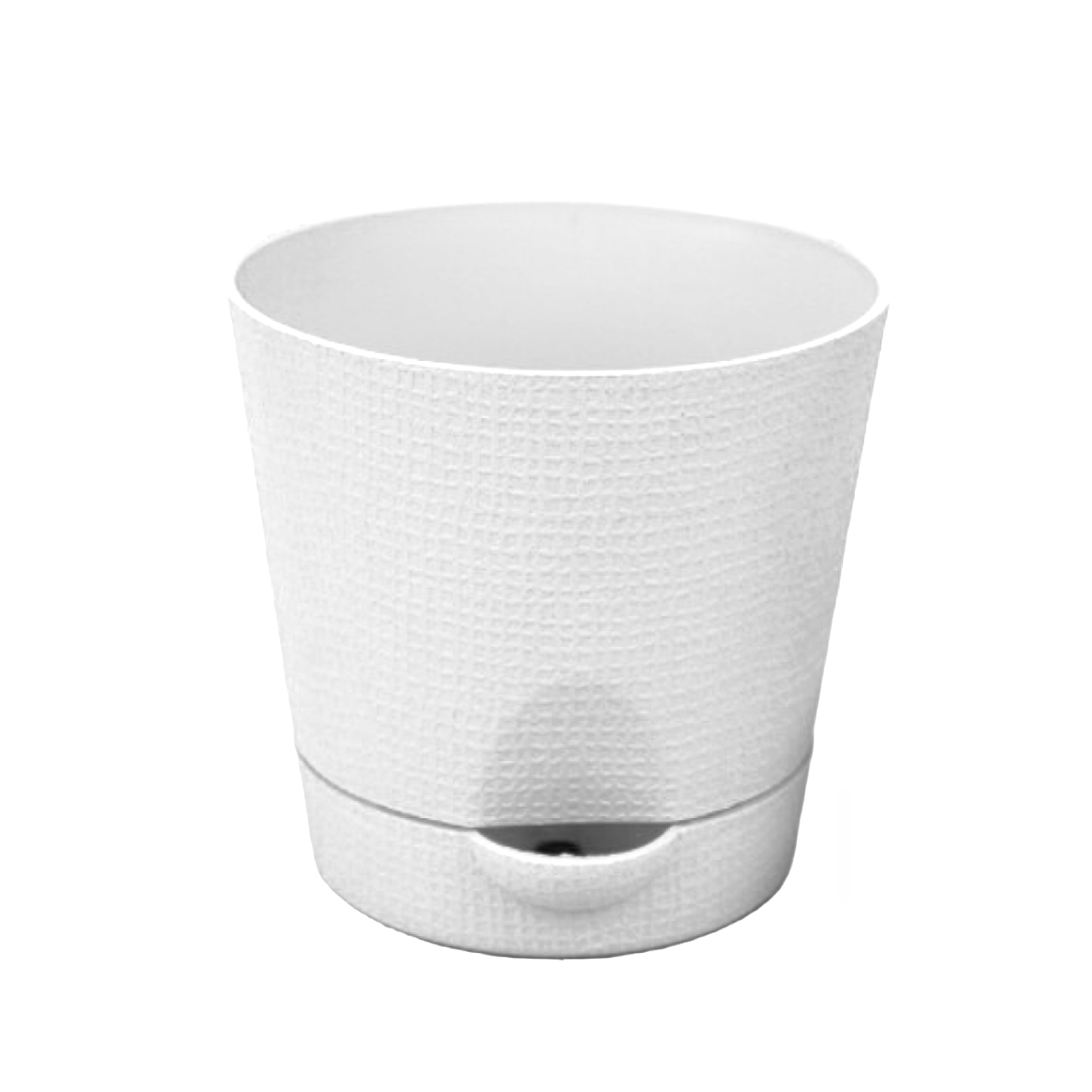 Горщик Фіалка Люкс 11.5 см білий, фото 1