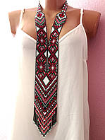 Женское украшение украинский гердан Гаивка с чешского бисера