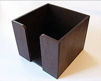 Подставка для салфеток квадратная 14х14х9 см, цвет коричневый