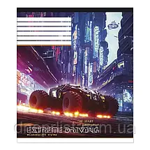 Зошит 96 аркушів клітинка "Бриск"/Cyberpunk, фото 4