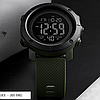 Годинник військовий зелений зелений водостійкий тактичний з підсвічуванням Skmei Army, водонепроникний годинник наручний, фото 4