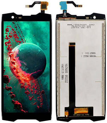 Дисплей + сенсор Blackview BV6800 / BV6800 Pro Black (Original)  - p/n: FPC-Y87685 V03, фото 1