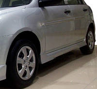 Hyundai Accent Бічні спідниці Спорт під фарбування TSR Тюнінг пороги Хюндай Акцент