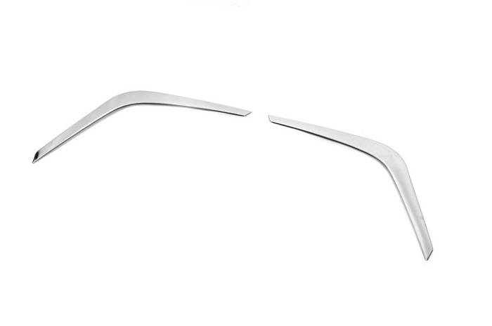 Nissan Juke 2020+ Накладки на фары (2 шт, нерж.) TSR Накладки на фары ...