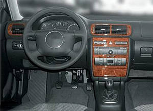 Audi A3 1999-2003 Накладки на панель під карбон Meric TSR Накладки на панель Ауді А3