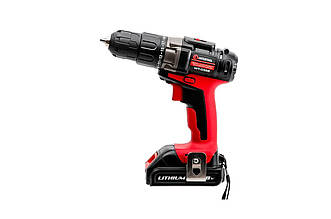 Аккумуляторний шуруповерт Intertool WT-0328, 18 В, 2 швидкості, крутний момент 35 Нм, 2 акумулятори, LED підсвітка