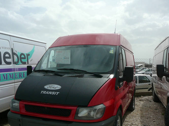 Ford Transit 2000-2006 Чехол капота (кожазаменитель) TSR Чехлы на капот ...