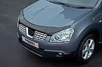 Nissan Qashqai 2007-2010 Дефлектор капота EuroCap TSR Дефлектор на капот Ниссан Кашкай