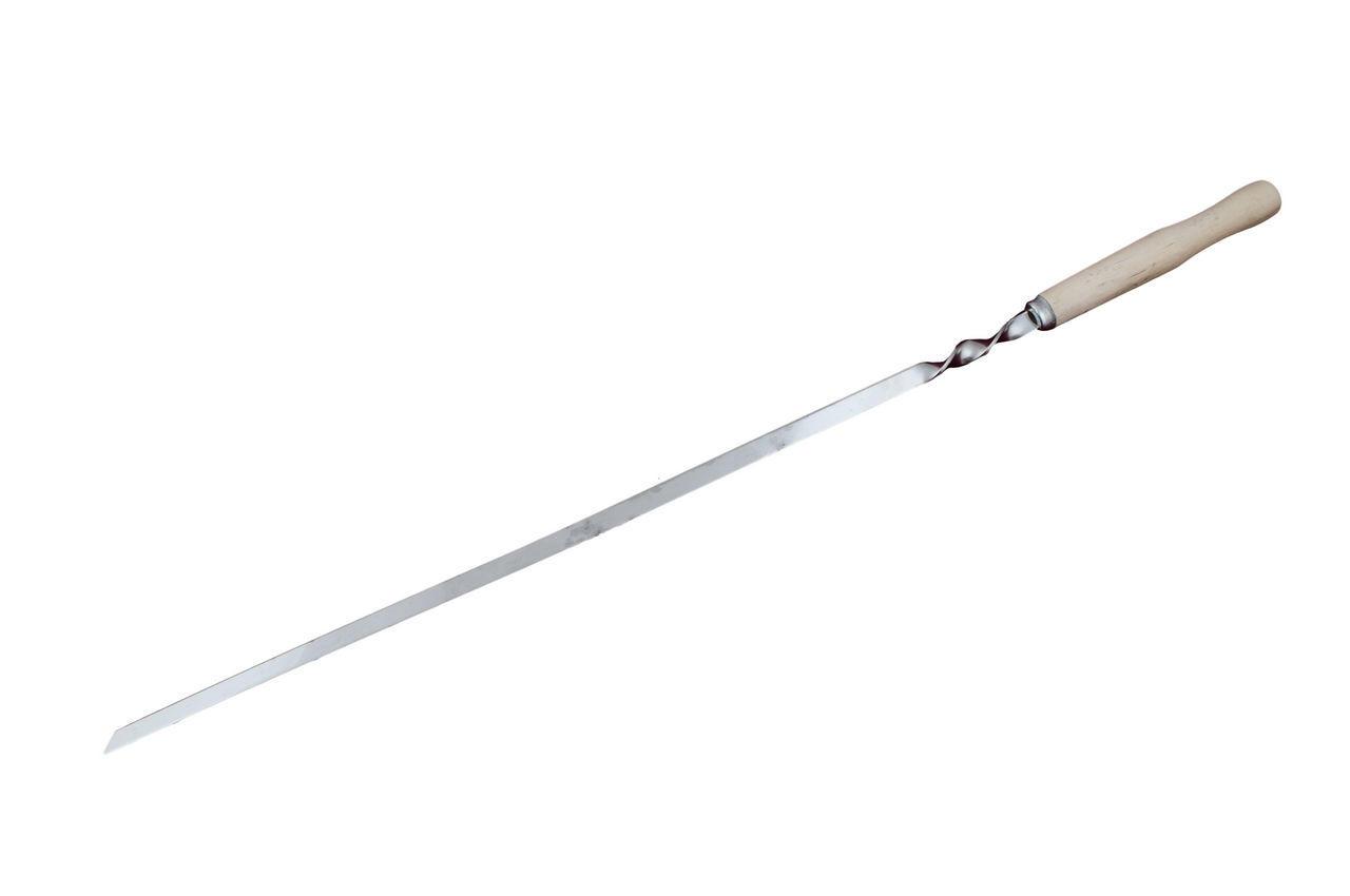 Шампур DV — 580 х 10 мм дерев'яна ручка 6 шт.