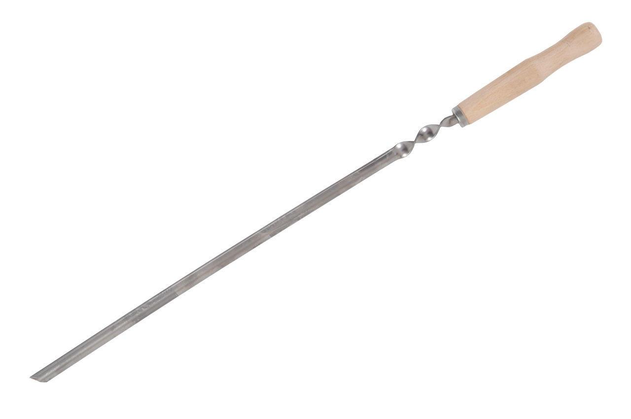 Шампур DV — 580 x 12 мм трикутний дерев'яна ручка 6 шт.