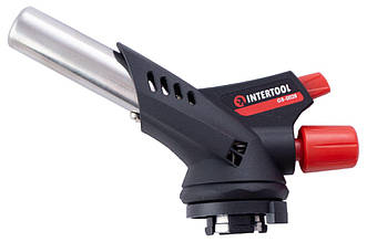 Пальник газовий із п'єзопідпалом Intertool — 150 мм 1 шт.