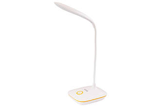 Настільна лампа Mastertool 3 Вт, 150 лм, COB LED, гнучка стійка, живлення від 3 AA батарейок або USB, артикул 94-0814
