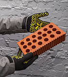 562 Рукавички DOLONI "Зірка" трикотажні робочі чорні з пвх Долоні 7 клас 10 розмір, фото 4