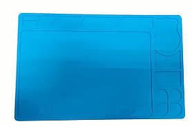 Килимок для паяння силіконовий термостійкий 300х200мм з осередками