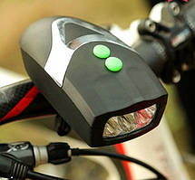 Велофара YC-037 зі звуковим сигналом на батарейках