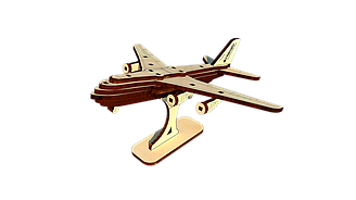 Деревяний конструктор літак Руслан