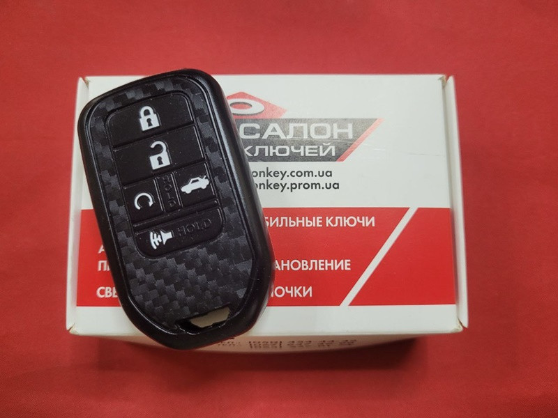 Чохол для ключа Honda Силіконовий-Карбон
