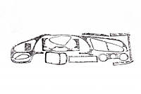 Chevrolet Lanos накладки на панель цвет титан TSR Накладки на панель Шевроле Ланос