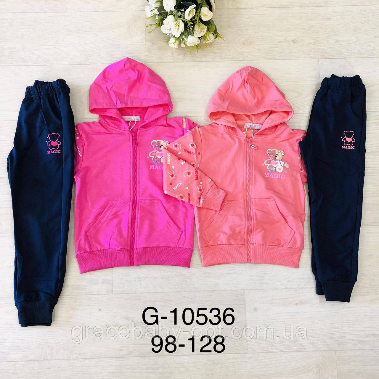 Трикотажний костюм 2 в 1 для дівчат, Grace, 98-122 см, № G10536, фото 1