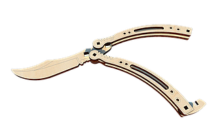 Деревяний конструктор ніж Метелик