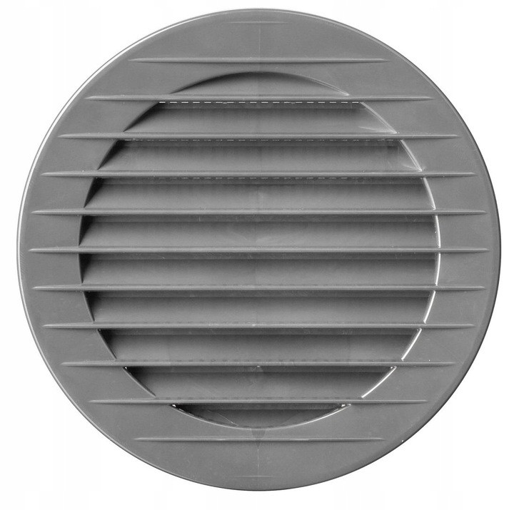 Кругла решітка AirRoxy AOzS 100 сіра (02-148)