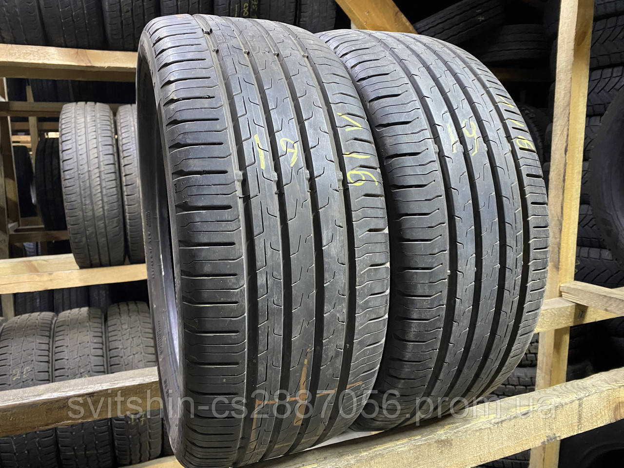 Літні шини 225/45R17 Continental EcoContact6 6мм 19рік