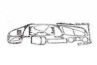 Daewoo Lanos накладки на панель цвет алюминий TSR Накладки на панель Део Ланос