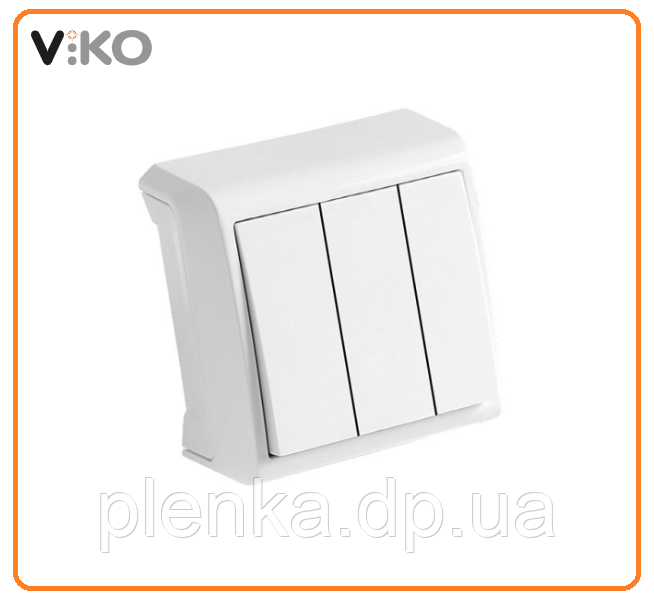 Вимикач триклавішний VIKO Vera 90681068, фото 1