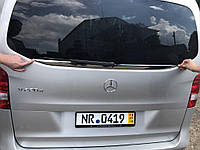 Mercedes Vito 447 Кромка заднего стекла Carmos (нерж) TSR Накладки на крышку багажника Мерседес Бенц Вито W447