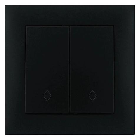 Вимикач Marshel Ideal 2-клавішний прохідний чорний VS10-305-B