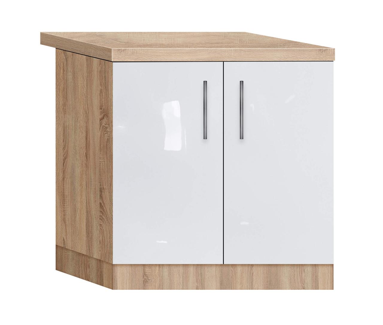 Тумба-мийка (двохдверна) без мийки зі стільницею 1-ї категорії (складська програма) ЛЮКС з фарбованими МДФ, фото 1