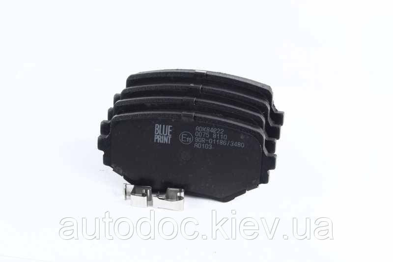 Колодки гальмівні передні дискові Suzuki (вир-во Blue Print), арт.ADK84222