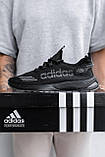 Кросівки чоловічі Adidas чорні весна літо повсякденні стильні легкі молодіжні літні В'єтнам, фото 3