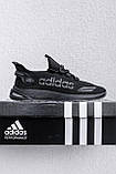 Кросівки чоловічі Adidas чорні весна літо повсякденні стильні легкі молодіжні літні В'єтнам, фото 5