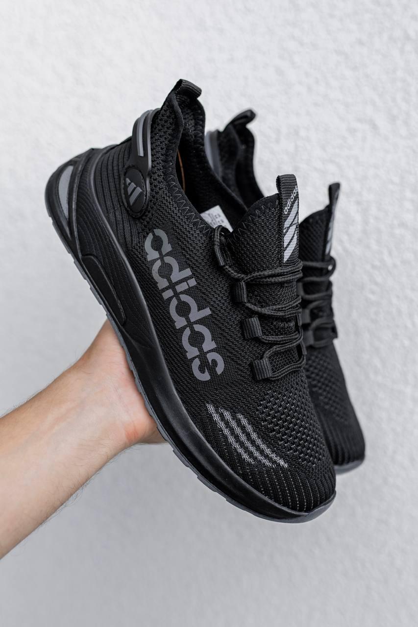 Кросівки чоловічі Adidas чорні весна літо повсякденні стильні легкі молодіжні літні В'єтнам