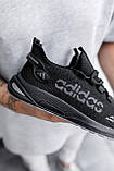 Кросівки чоловічі Adidas чорні весна літо повсякденні стильні легкі молодіжні літні В'єтнам, фото 9