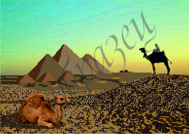 Схема для вышивки бисером Египет КМР 3077 - фото 2 - id-p24127961