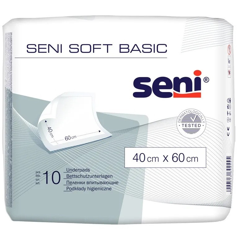 Пелюшки SENI SOFT BASIC 40 x 60 cм 10 шт