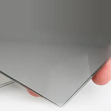 Скло 4мм графіт матовий загартований з кромкою