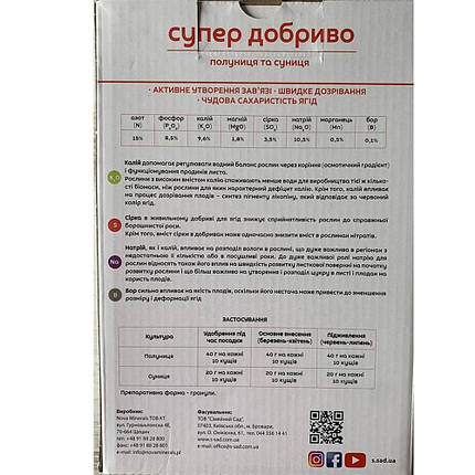 Супер добриво для полуниці та суниці 1 кг (Польща), фото 3
