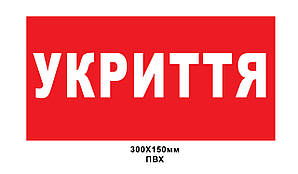 Табличка УКРИТЯ