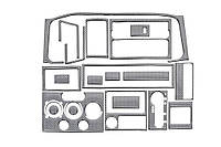 Volkswagen T4 Caravelle/Multivan Накладки на торпеду (1996-1999) Дерево TSR Накладки на панель Фольксваген Т4
