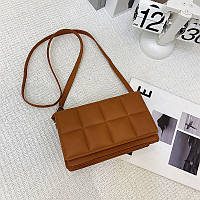 Женский клатч/мини сумочка на плечо, стильная сумка плитка шоколада "Choсolate" (коричневая)