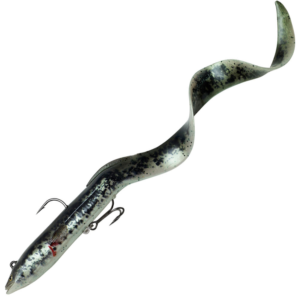 Силікон Savage Gear 4d Real Eel 20cm 38g Black/Green/Pearl Php, фото 1
