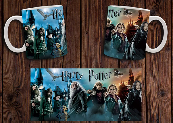 Чашка біла керамічна з принтом Harry Potter "Гаррі Поттер" ABC, фото 1