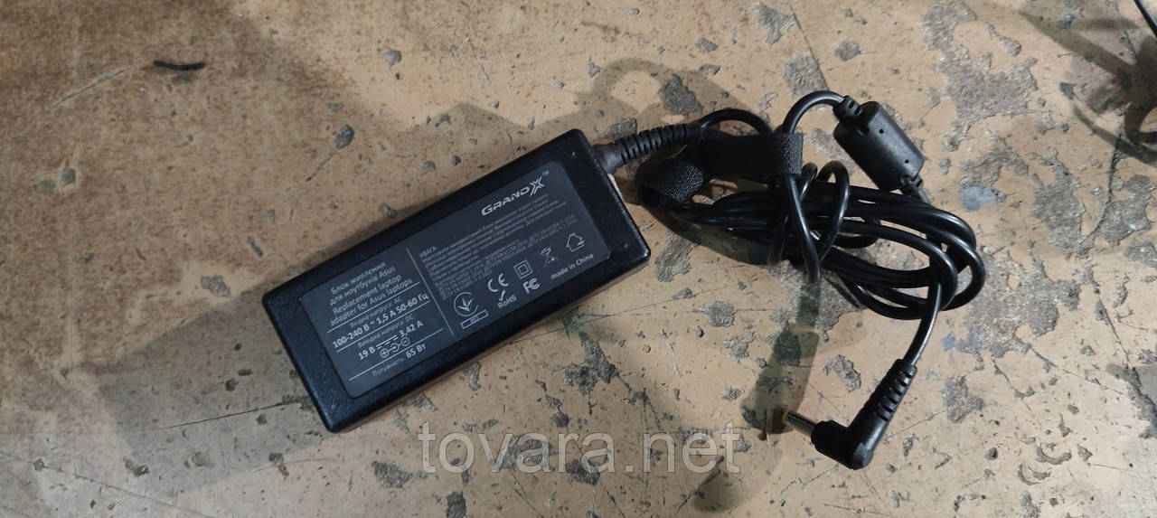 Зарядний пристрій для ноутбуків Asus GrandX 19 V 3.42 A 65 W No 231003
