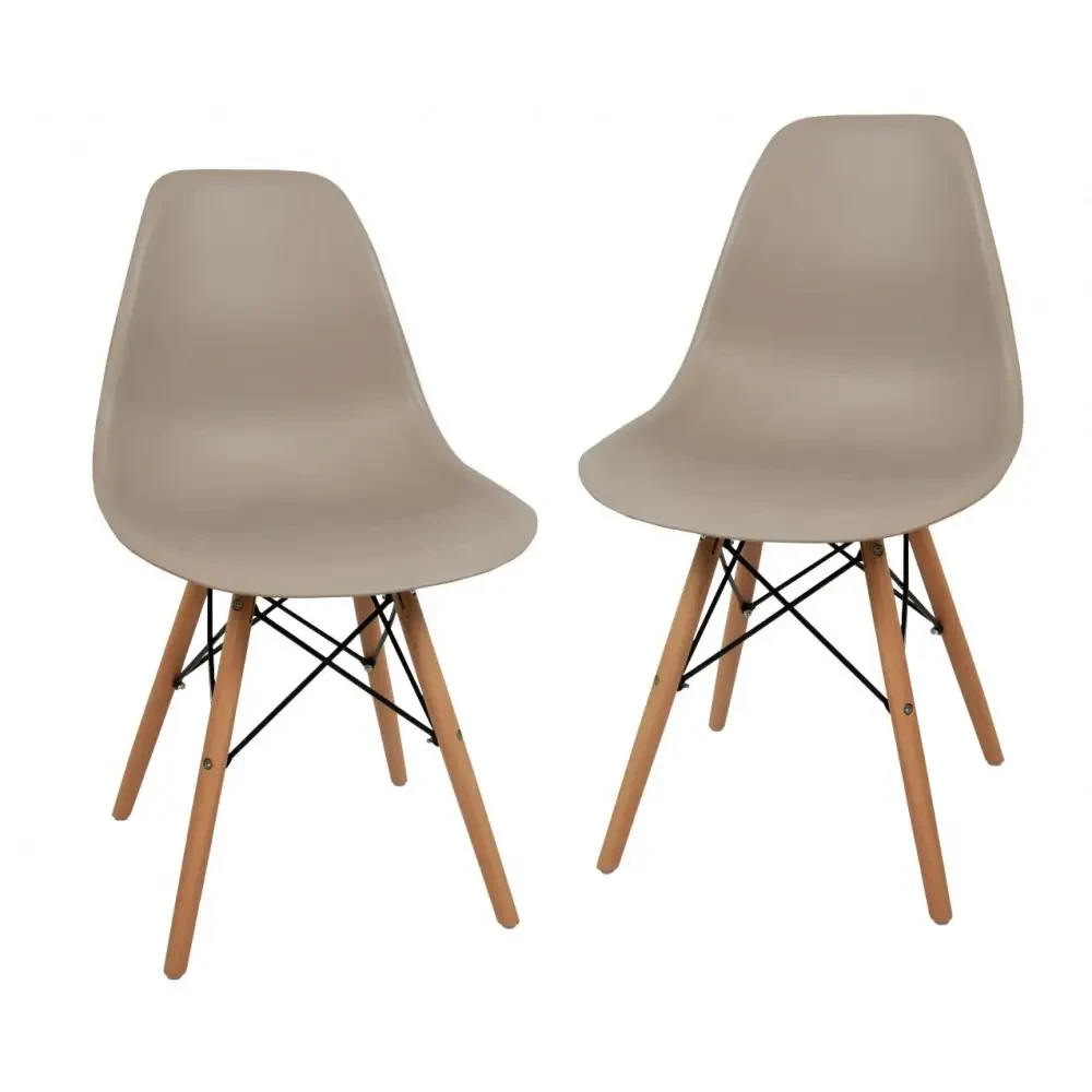 Крісло (стілець) для кухні обіднє Bonro Бонро В-173 FULL KD коричневе (2 шт) (42310004)