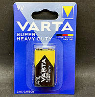 Батарейки Varta SUPER HEAVY DUTY 9V (крона) (вугільно-цинкові)