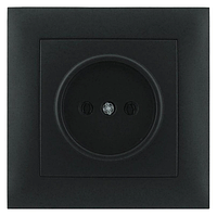 Розетка Marshel Ideal 1-ная черная RS16-475-B