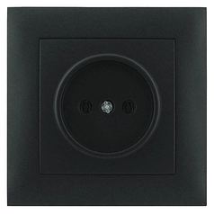 Розетка Marshel Ideal 1-яка чорна RS16-475-B